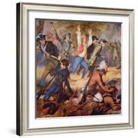 The Massacre of Wyoming Valley in July 1778-Alonzo Chappel-Framed Giclee Print