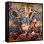 The Massacre of Wyoming Valley in July 1778-Alonzo Chappel-Framed Stretched Canvas