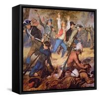 The Massacre of Wyoming Valley in July 1778-Alonzo Chappel-Framed Stretched Canvas