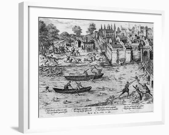 The Massacres of Tours, July 1562-Franz Hogenberg-Framed Giclee Print