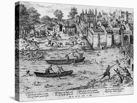 The Massacres of Tours, July 1562-Franz Hogenberg-Stretched Canvas