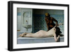 The Massage, 1883-Edouard Debat-Ponsan-Framed Premium Giclee Print