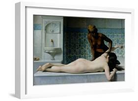 The Massage, 1883-Edouard Debat-Ponsan-Framed Giclee Print