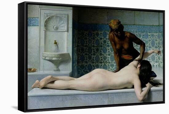 The Massage, 1883-Edouard Debat-Ponsan-Framed Stretched Canvas
