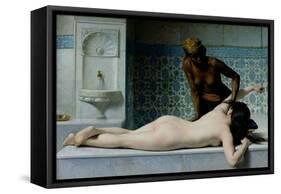 The Massage, 1883-Edouard Debat-Ponsan-Framed Stretched Canvas