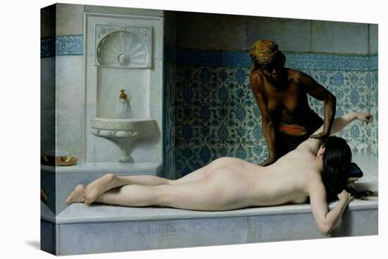 The Massage, 1883-Edouard Debat-Ponsan-Stretched Canvas