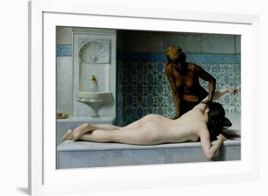 The Massage, 1883-Edouard Debat-Ponsan-Framed Giclee Print