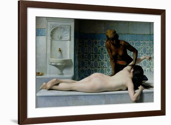 The Massage, 1883-Edouard Debat-Ponsan-Framed Giclee Print