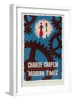 The Masses, 1936, "Modern Times" Directed by Charles Chaplin-null-Framed Giclee Print