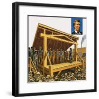 The Massive Gallows Built on Judge Parker's Orders Which Could Have 12 Men at a Time-Harry Green-Framed Giclee Print