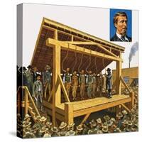 The Massive Gallows Built on Judge Parker's Orders Which Could Have 12 Men at a Time-Harry Green-Stretched Canvas