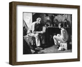 The Master and the Apprentice-Norman Rockwell-Framed Giclee Print