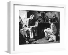 The Master and the Apprentice-Norman Rockwell-Framed Giclee Print