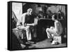 The Master and the Apprentice-Norman Rockwell-Framed Stretched Canvas