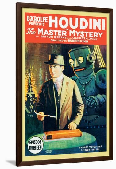 The Master of Mystery - Houdini-null-Framed Art Print