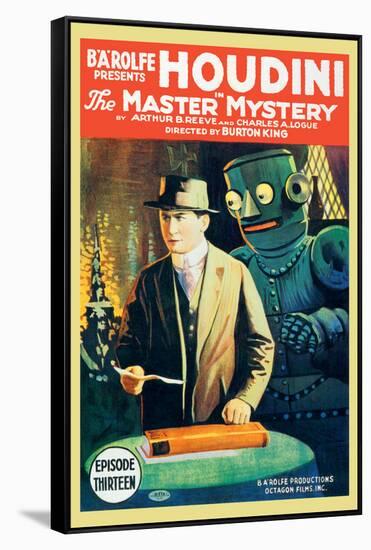 The Master of Mystery - Houdini-null-Framed Stretched Canvas