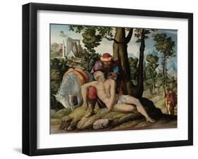 The Master of the Good Samaritan-Jan van Scorel-Framed Art Print