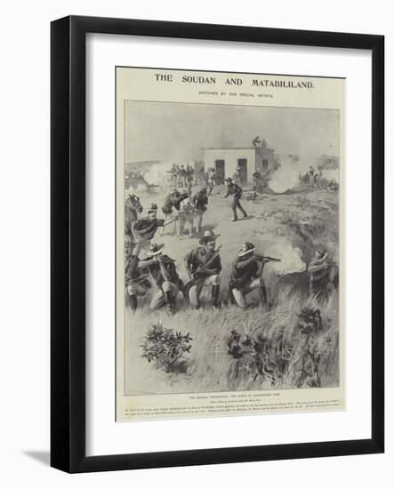 The Matabili Insurrection, the Battle at Colenbrander Farm-William Heysham Overend-Framed Giclee Print