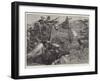 The Matabili War in South Africa, Attack on the Laager of Wagons-Richard Caton Woodville II-Framed Giclee Print