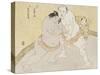 The Match Between Tanikaze Kajinosuke and Kimenzan Tanigoro-Katsukawa Shunsho-Stretched Canvas