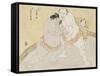 The Match Between Tanikaze Kajinosuke and Kimenzan Tanigoro-Katsukawa Shunsho-Framed Stretched Canvas