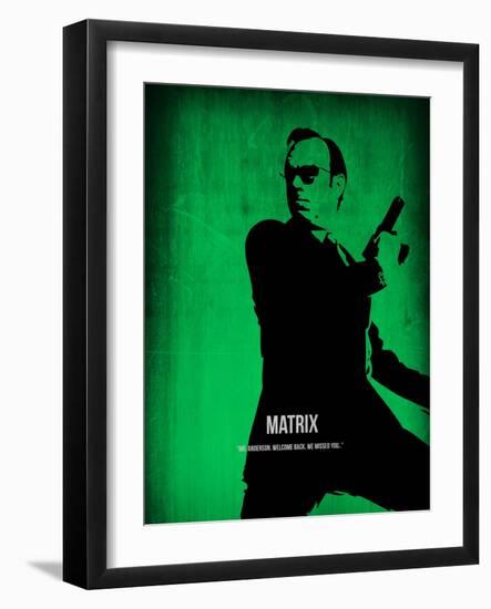 The Matrix Agent Smith-NaxArt-Framed Art Print