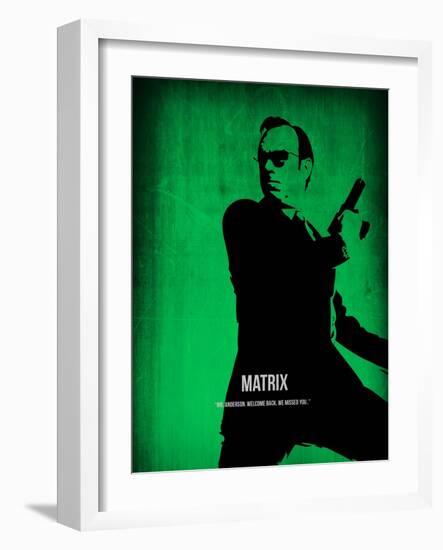 The Matrix Agent Smith-NaxArt-Framed Art Print