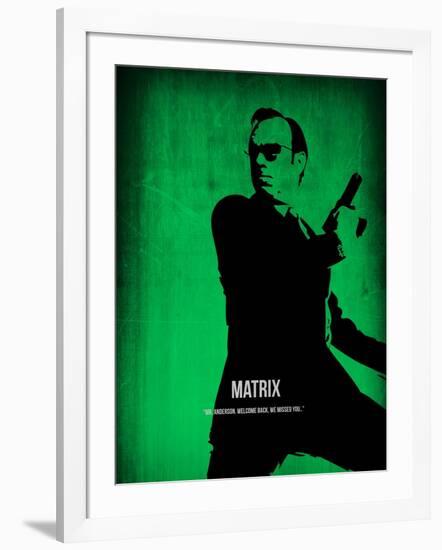 The Matrix Agent Smith-NaxArt-Framed Art Print