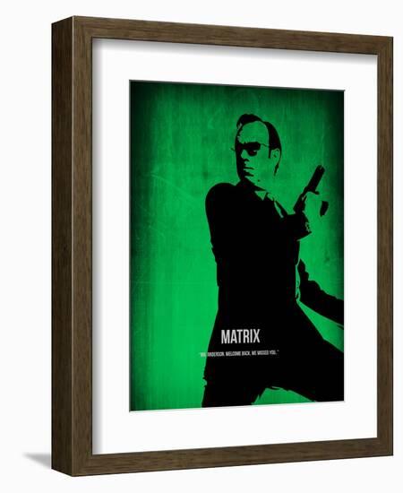 The Matrix Agent Smith-NaxArt-Framed Art Print