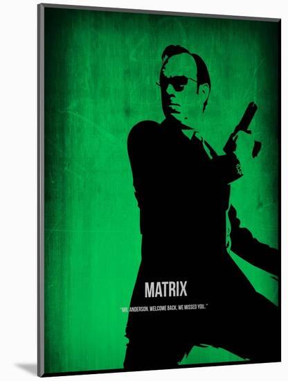 The Matrix Agent Smith-NaxArt-Mounted Art Print