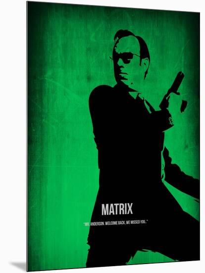 The Matrix Agent Smith-NaxArt-Mounted Art Print