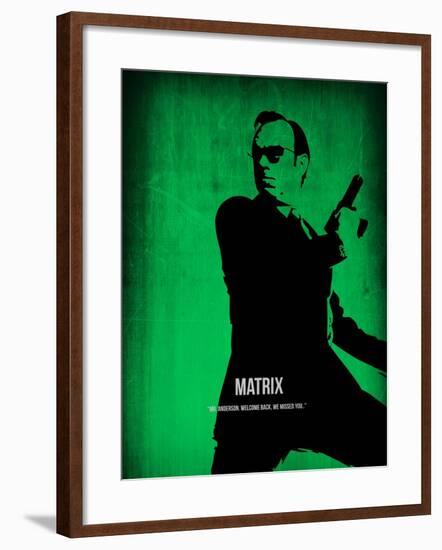 The Matrix Agent Smith-NaxArt-Framed Art Print