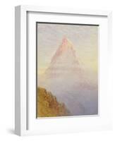 The Matterhorn, 1870-William Gersham Collingwood-Framed Giclee Print