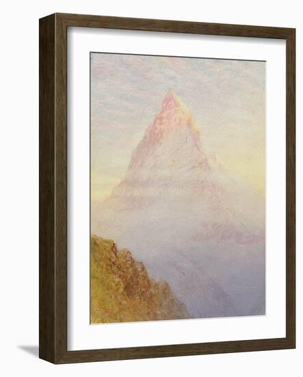 The Matterhorn, 1870-William Gersham Collingwood-Framed Giclee Print