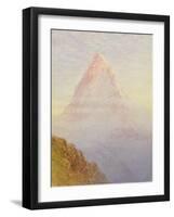 The Matterhorn, 1870-William Gersham Collingwood-Framed Giclee Print