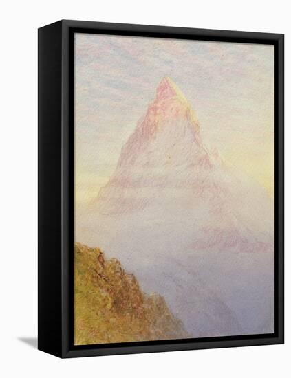 The Matterhorn, 1870-William Gersham Collingwood-Framed Stretched Canvas