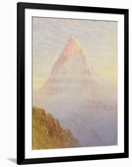 The Matterhorn, 1870-William Gersham Collingwood-Framed Giclee Print