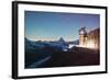 The Matterhorn, 4478M, and Gornergrat Observatory-Christian Kober-Framed Photographic Print