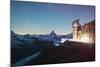 The Matterhorn, 4478M, and Gornergrat Observatory-Christian Kober-Mounted Photographic Print