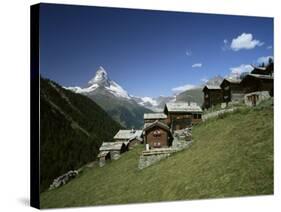 The Matterhorn, 4478M, from Findeln, Valais, Swiss Alps, Switzerland-Hans Peter Merten-Stretched Canvas