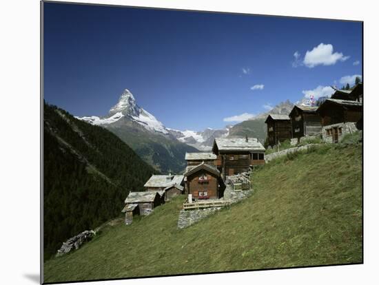 The Matterhorn, 4478M, from Findeln, Valais, Swiss Alps, Switzerland-Hans Peter Merten-Mounted Photographic Print