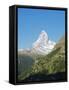 The Matterhorn, 4478M, Zermatt, Valais, Swiss Alps, Switzerland, Europe-Christian Kober-Framed Stretched Canvas