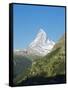 The Matterhorn, 4478M, Zermatt, Valais, Swiss Alps, Switzerland, Europe-Christian Kober-Framed Stretched Canvas