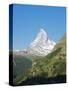 The Matterhorn, 4478M, Zermatt, Valais, Swiss Alps, Switzerland, Europe-Christian Kober-Stretched Canvas