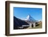 The Matterhorn, 4478m, Zermatt, Valais, Swiss Alps, Switzerland, Europe-Christian Kober-Framed Photographic Print