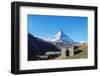 The Matterhorn, 4478m, Zermatt, Valais, Swiss Alps, Switzerland, Europe-Christian Kober-Framed Photographic Print