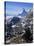 The Matterhorn, and Zermatt Below, Valais, Switzerland-Hans Peter Merten-Stretched Canvas