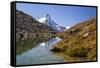 The Matterhorn at Dawn Seen from Stellisee-Roberto Moiola-Framed Stretched Canvas