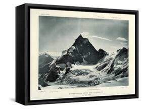 The Matterhorn from the Col D'Herens, Switzerland, C1900-J Brunner-Framed Stretched Canvas