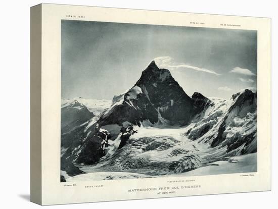 The Matterhorn from the Col D'Herens, Switzerland, C1900-J Brunner-Stretched Canvas